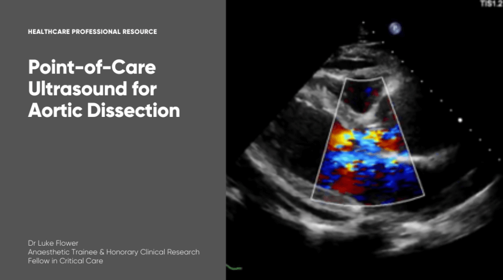 Point Of Care Ultrasound POCUS For Aortic Dissection