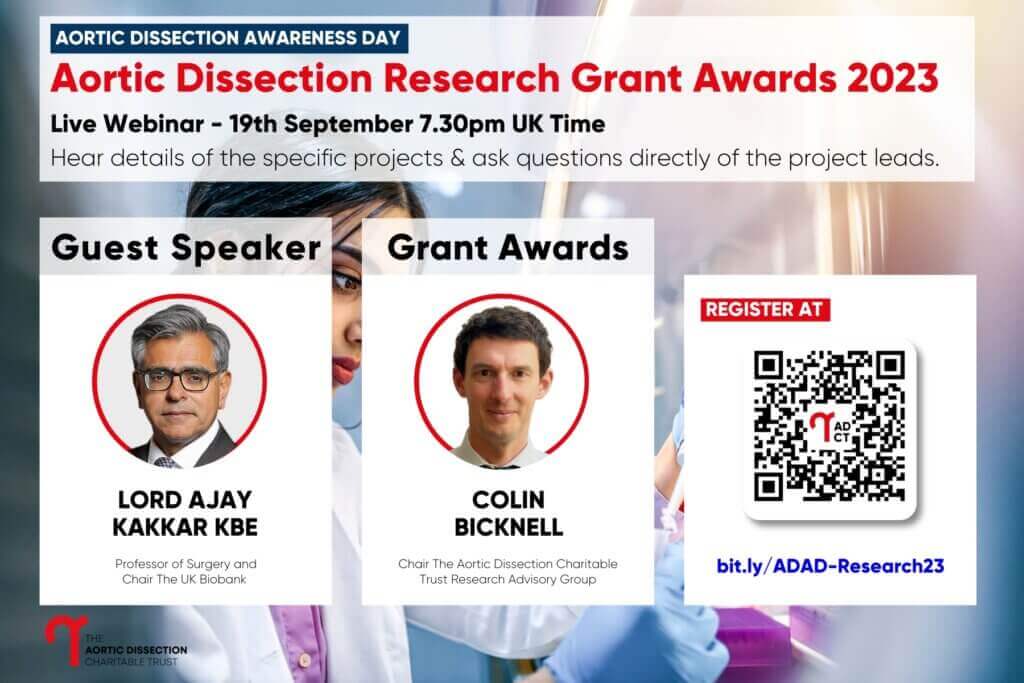 Aortic Dissection Research Grant Awards Webinar 2023