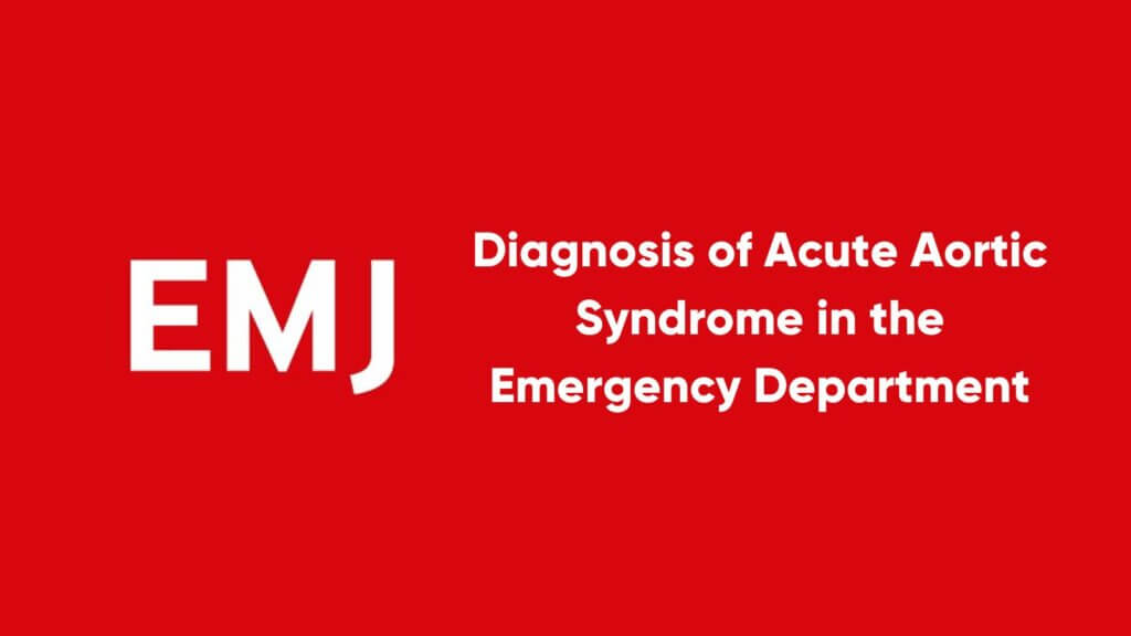 Diagnosis of Acute Aortic Syndrome in the Emergency Department