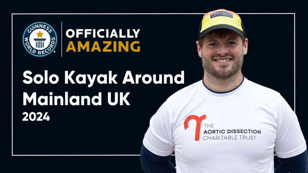 Mike Lambert Solo Kayak Record Attempt Around UK and Ireland for Aortic Dissection Patient Charity