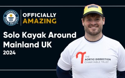 Solo Kayak UK Challenge for Aortic Dissection