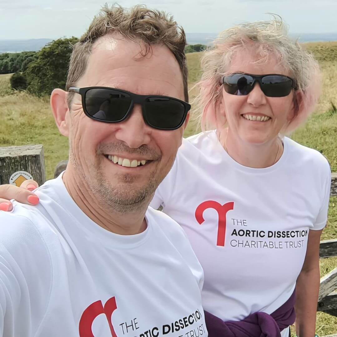 Walking for aortic dissection awareness patient charity UK & Ireland